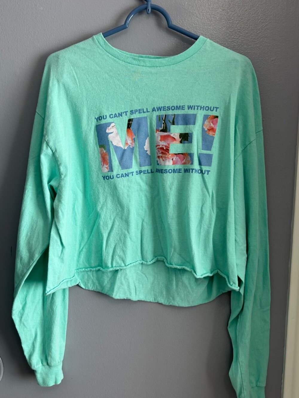 Taylor Swift "ME!" Long Sleeve Crop Tee